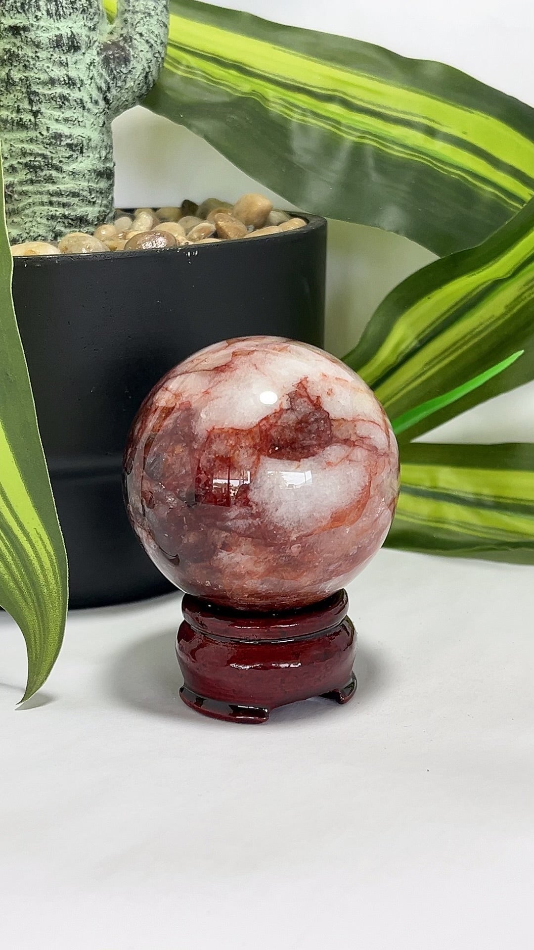 Fire Quartz Sphere 300g