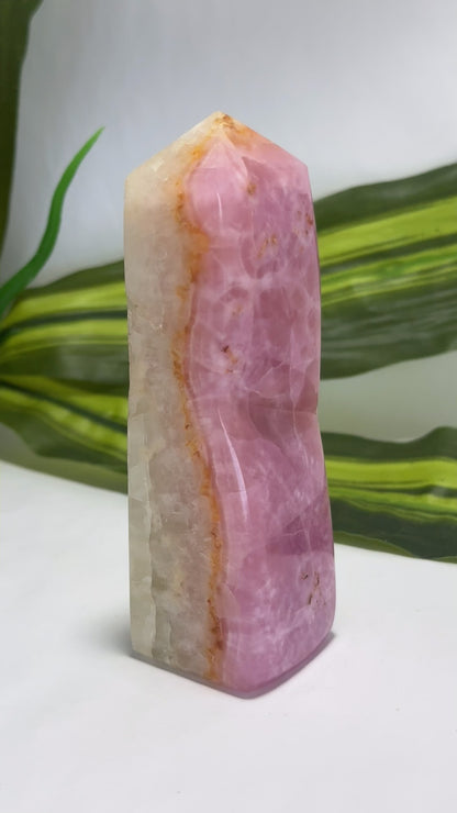 Pink Aragonite Tower 274g