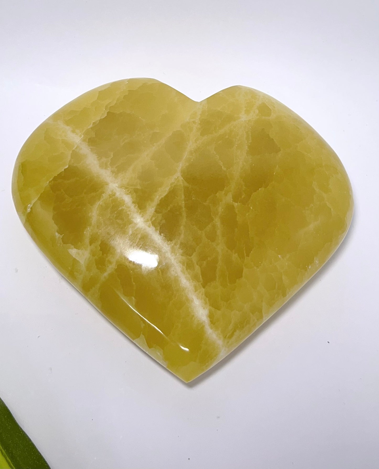 Lemon Calcite Heart 1328g