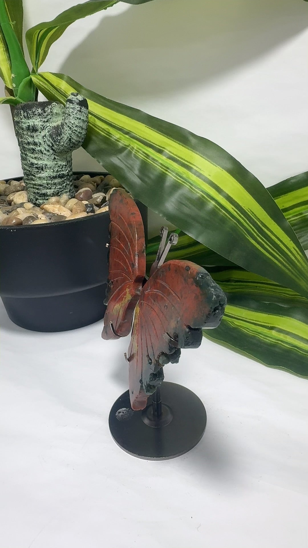 Jasper Butterfly on Stand 3pc 150g