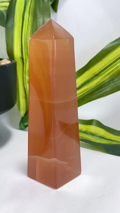 Honey Calcite Tower 456g