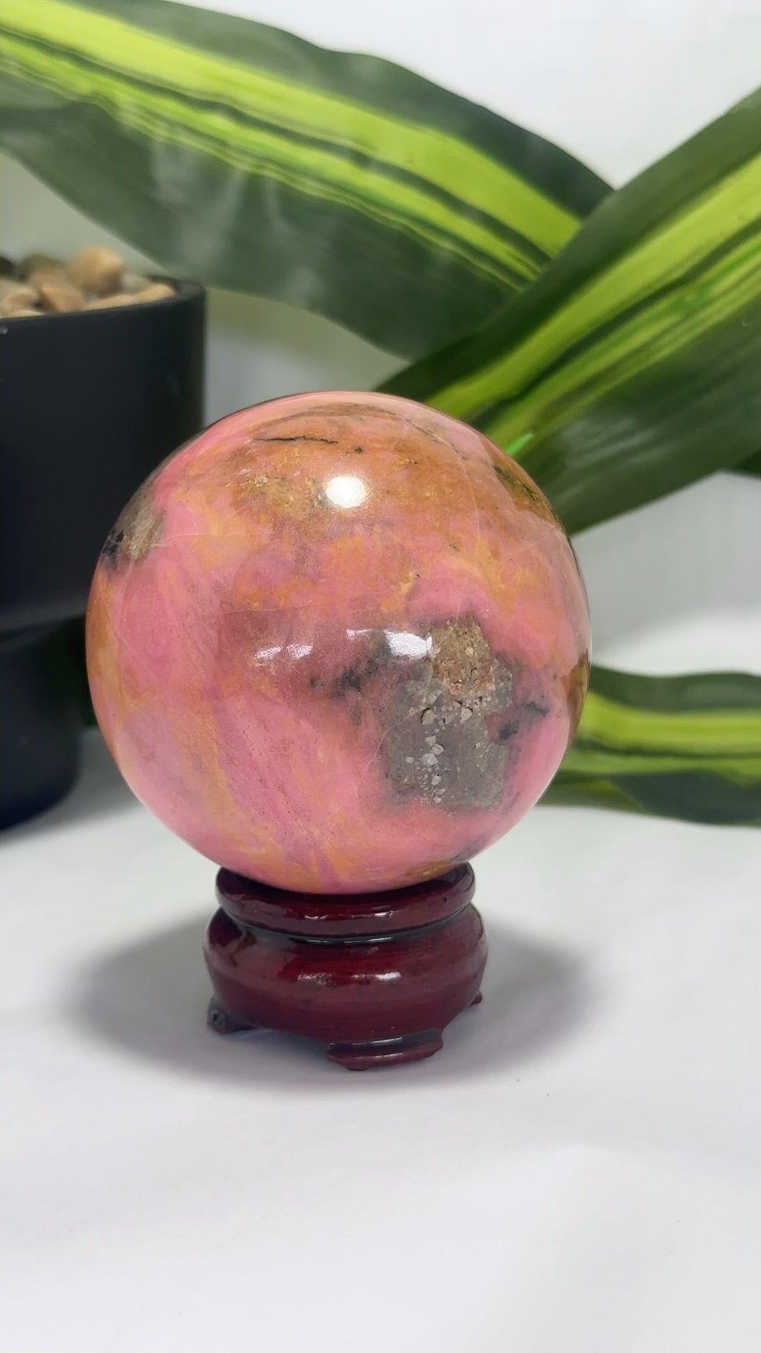 Rhodonite Sphere 654g