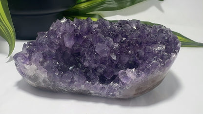 Amethyst Cluster Freeform with Calcite 1.3kg