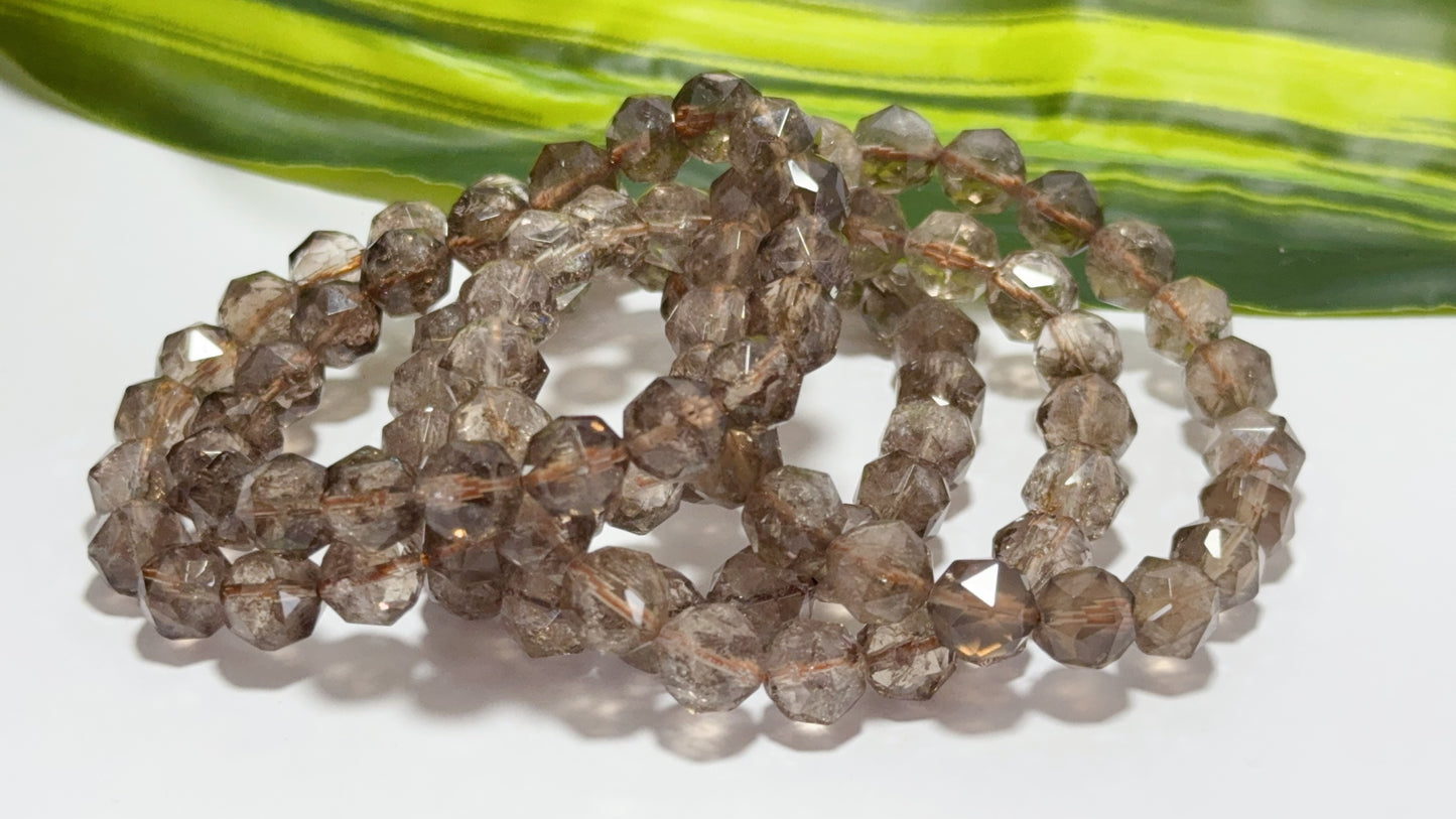 Smoky Quartz Faceted Bracelet 22g