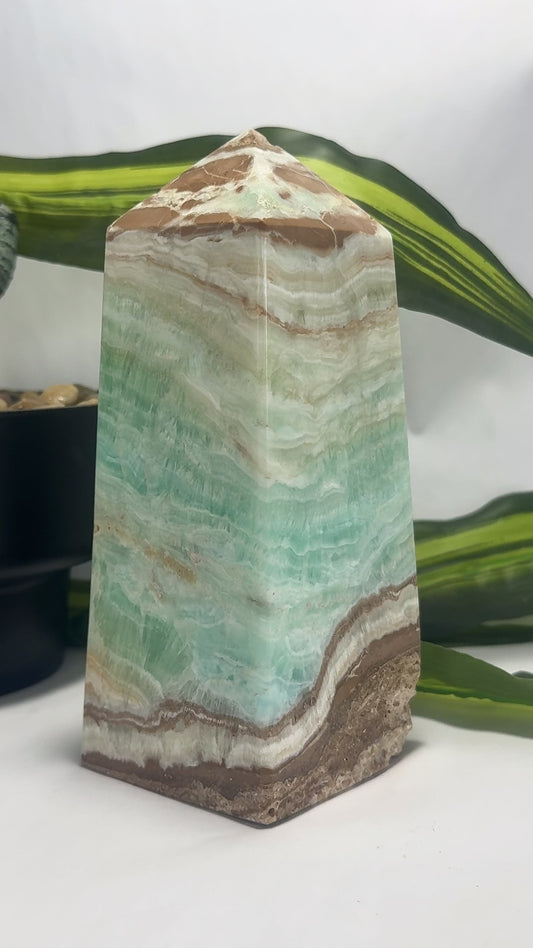 Aqua Caribbean Calcite Tower 1.6kg