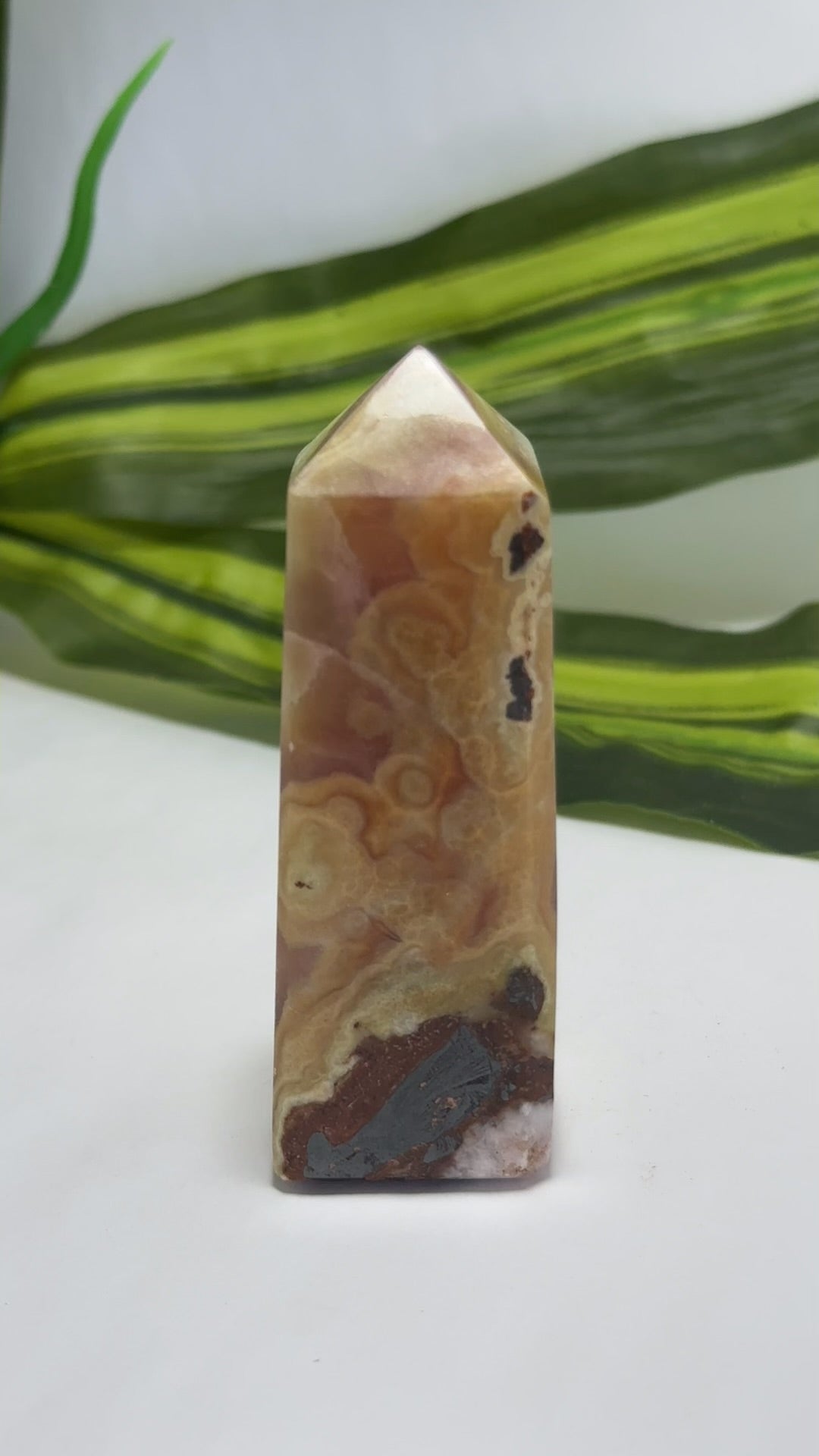 Pink Aragonite Tower 156g