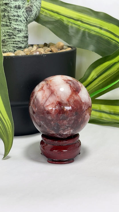 Fire Quartz Sphere 300g