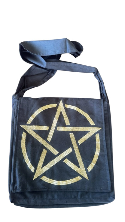 Gold Pentagram Satchel/Shoulder Bag