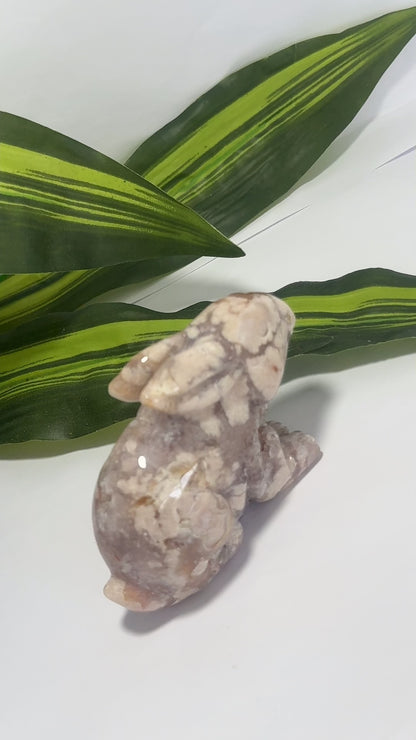 Flower Agate Rabbit 292g