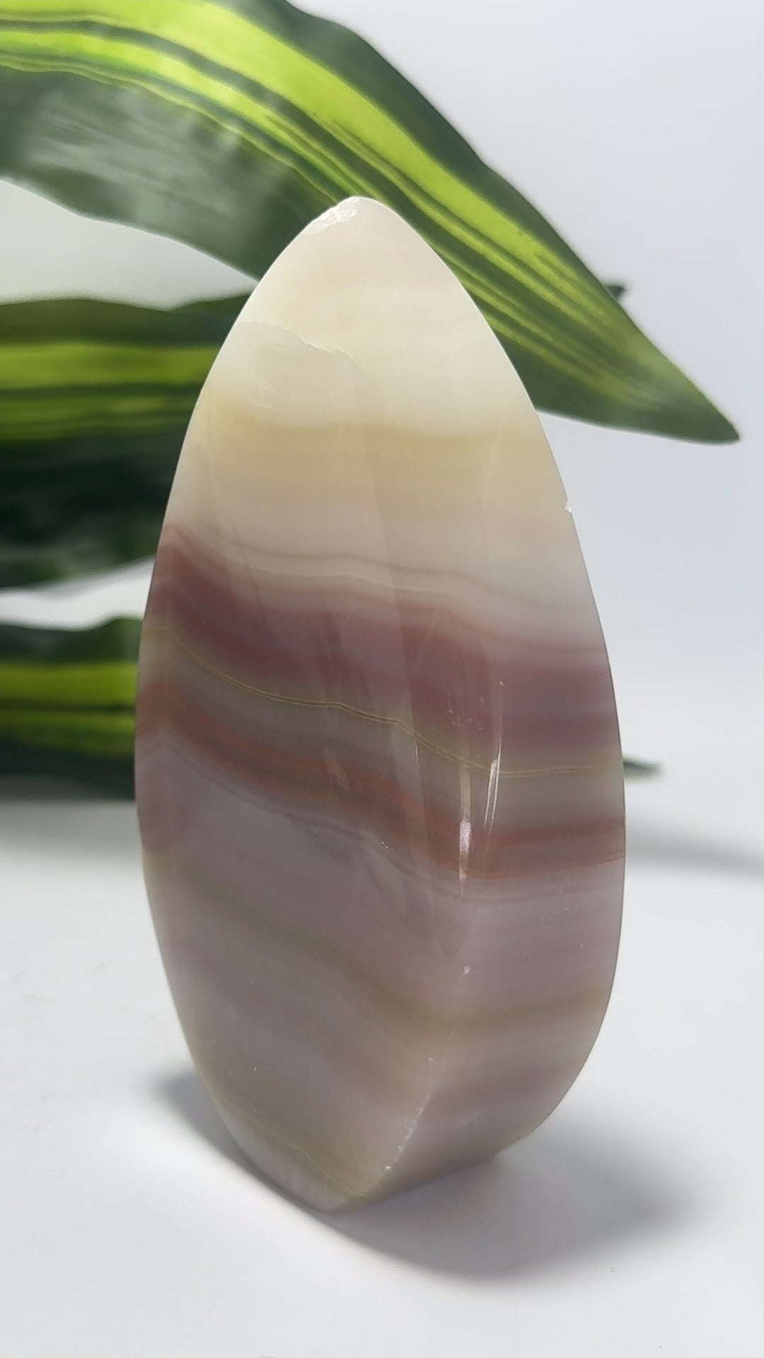 Pink Pistachio Calcite Flame 502g