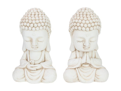 Cream Garden Praying Buddha  34cm