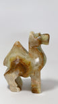 Green Banded Calcite Standing Camel 412g