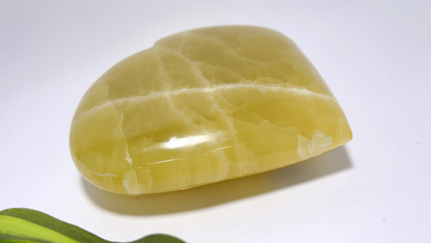 Lemon Calcite Heart 1328g