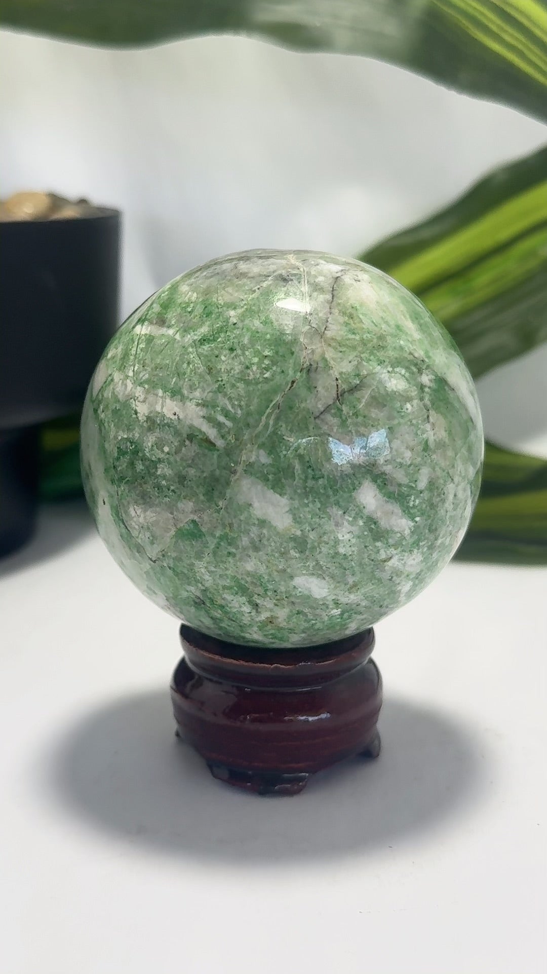 Green Apple Jadeite Sphere 614g