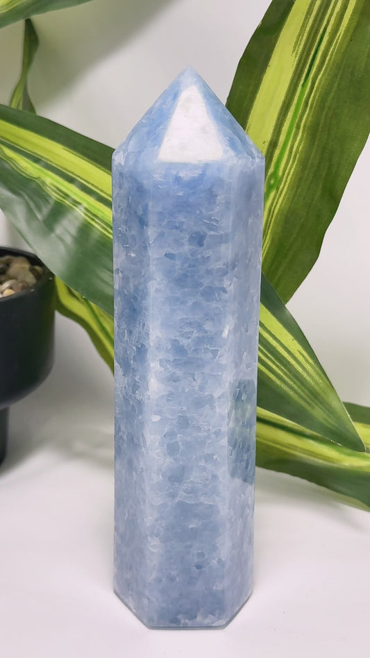 Blue Calcite Tower 786g