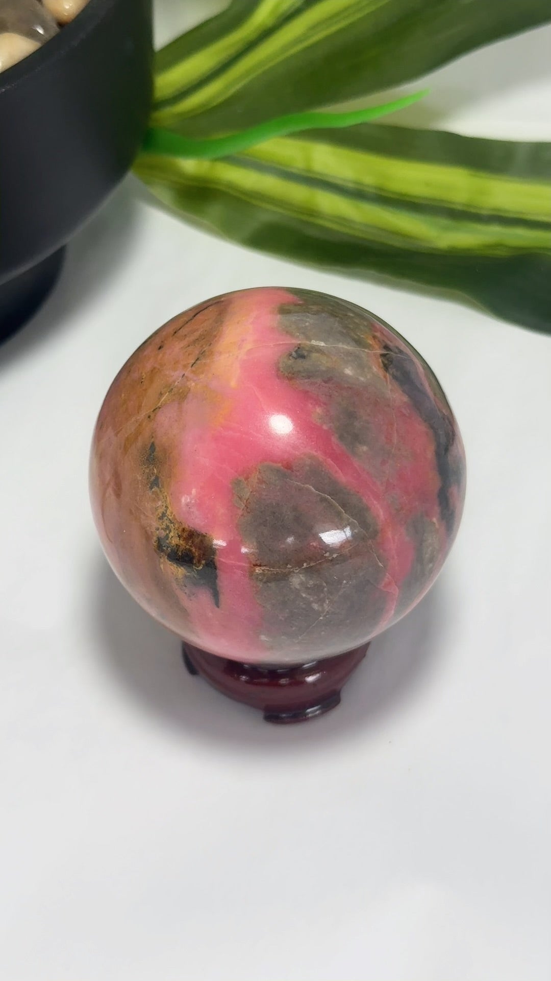 Rhodonite Sphere 654g