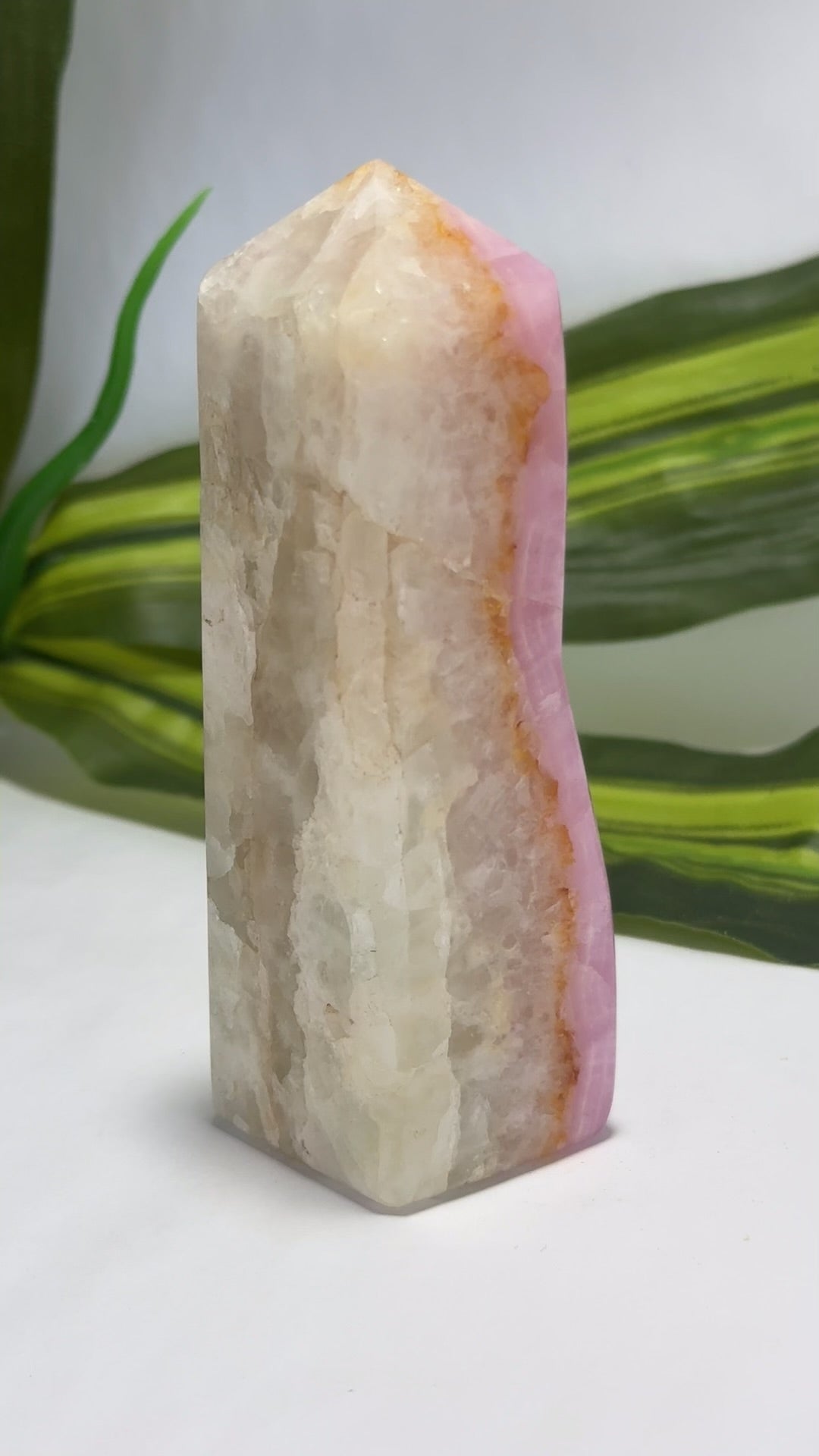 Pink Aragonite Tower 274g