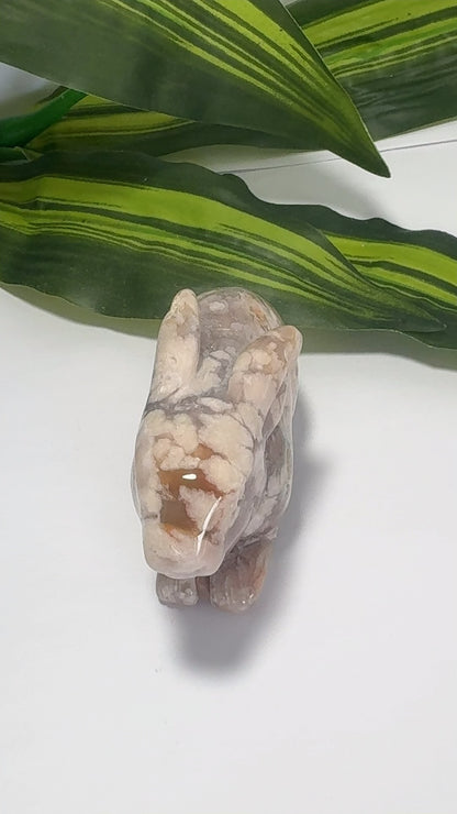 Flower Agate Rabbit 292g