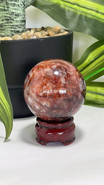 Fire Quartz Sphere 306g