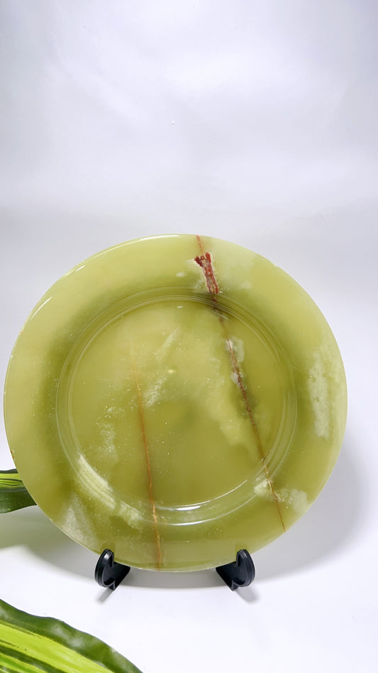 Green Banded Onyx Plate 856g