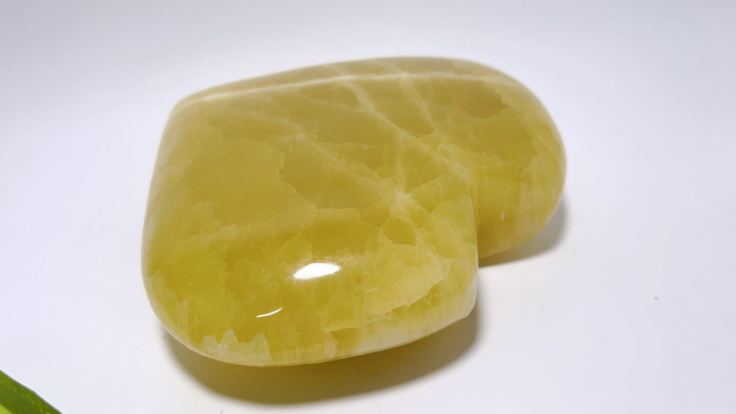 Lemon Calcite Heart 1328g