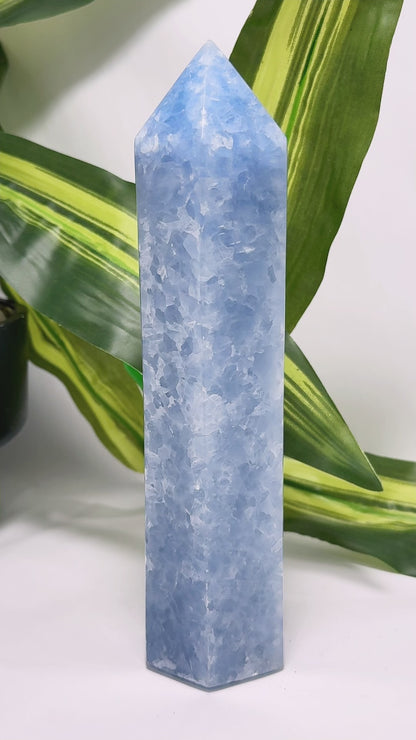 Blue Calcite Tower 786g