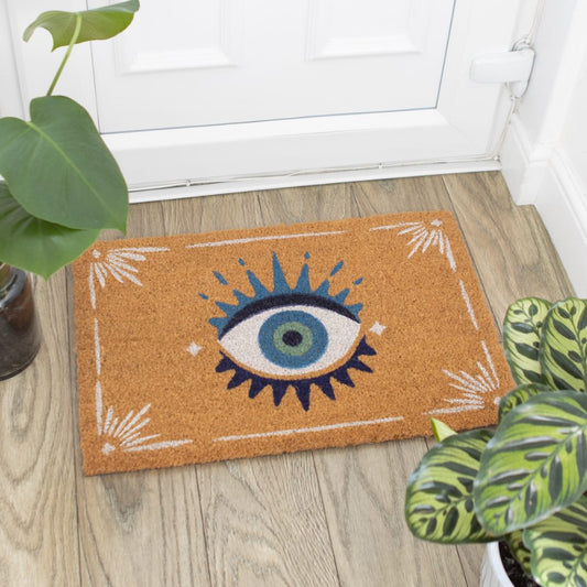 Natural All Seeing Eye Door Mat