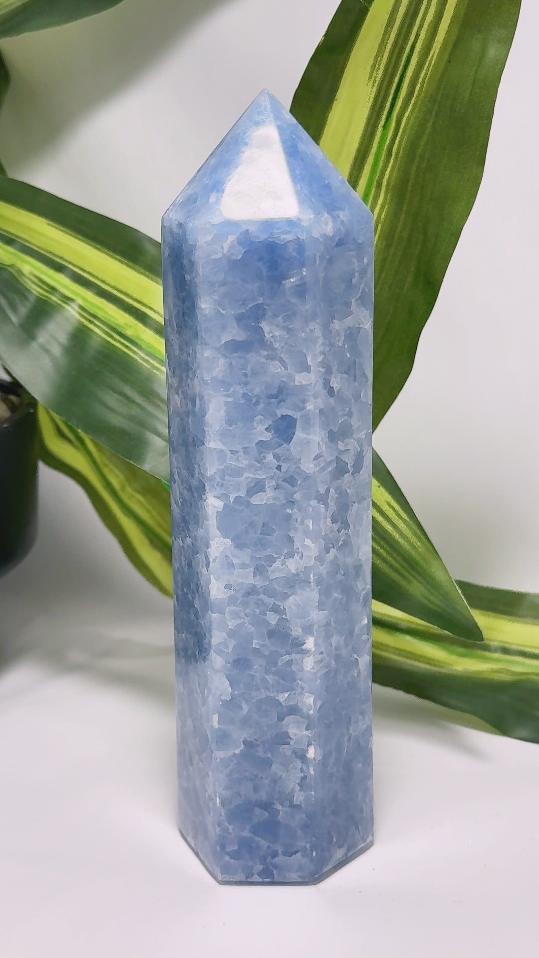 Blue Calcite Tower 786g