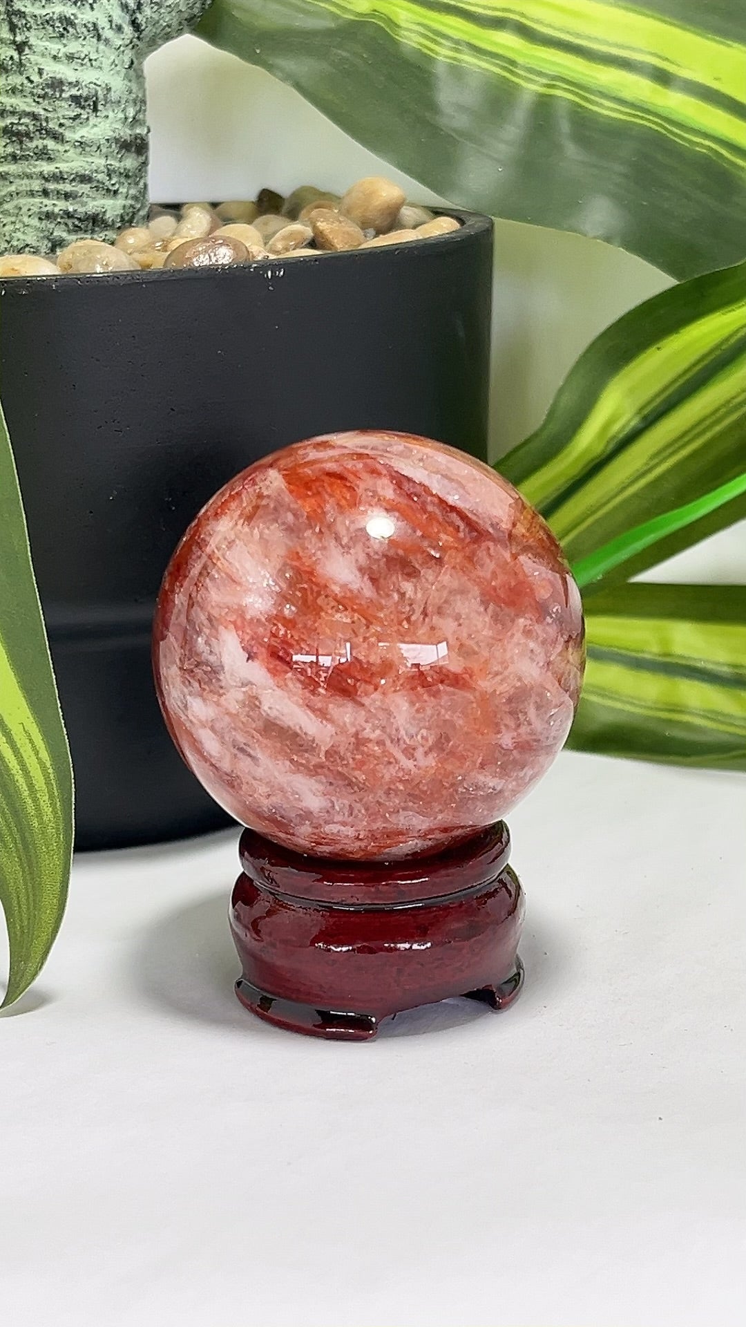 Fire Quartz Sphere 260g