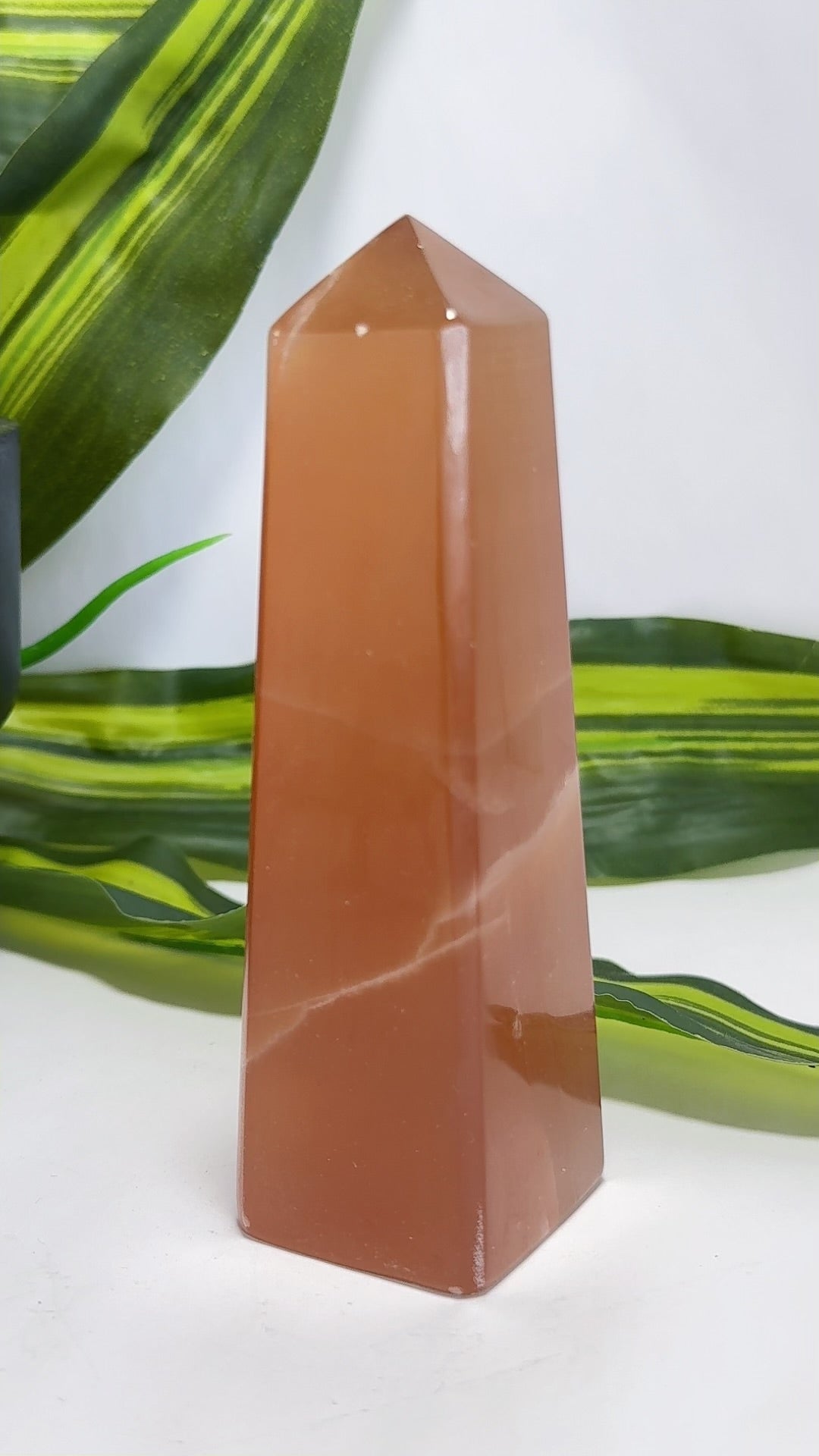 Honey Calcite Tower 348g