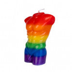 Male Body Candle Rainbow Pride