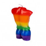 Male Body Candle Rainbow Pride