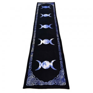 Triple Moon Tie Dye Table Runner