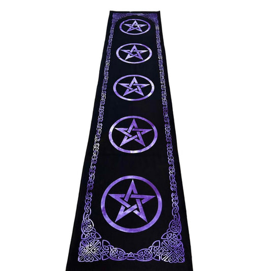 Pentagram Tie Dye Table Runner