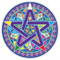 SUNSEAL STICKER - Mystical Pentacle Mandala