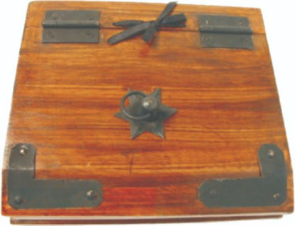 Wooden Diary with Handle/Knob