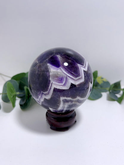 Chevron Amethyst Sphere 659G