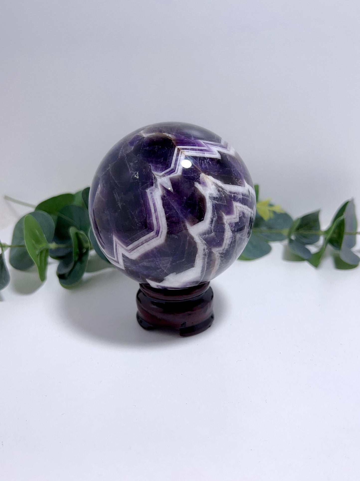 Chevron Amethyst Sphere 659G