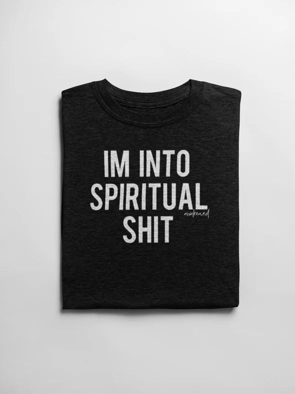 Spiritual Sh*t - Mens T Shirt-Large Black