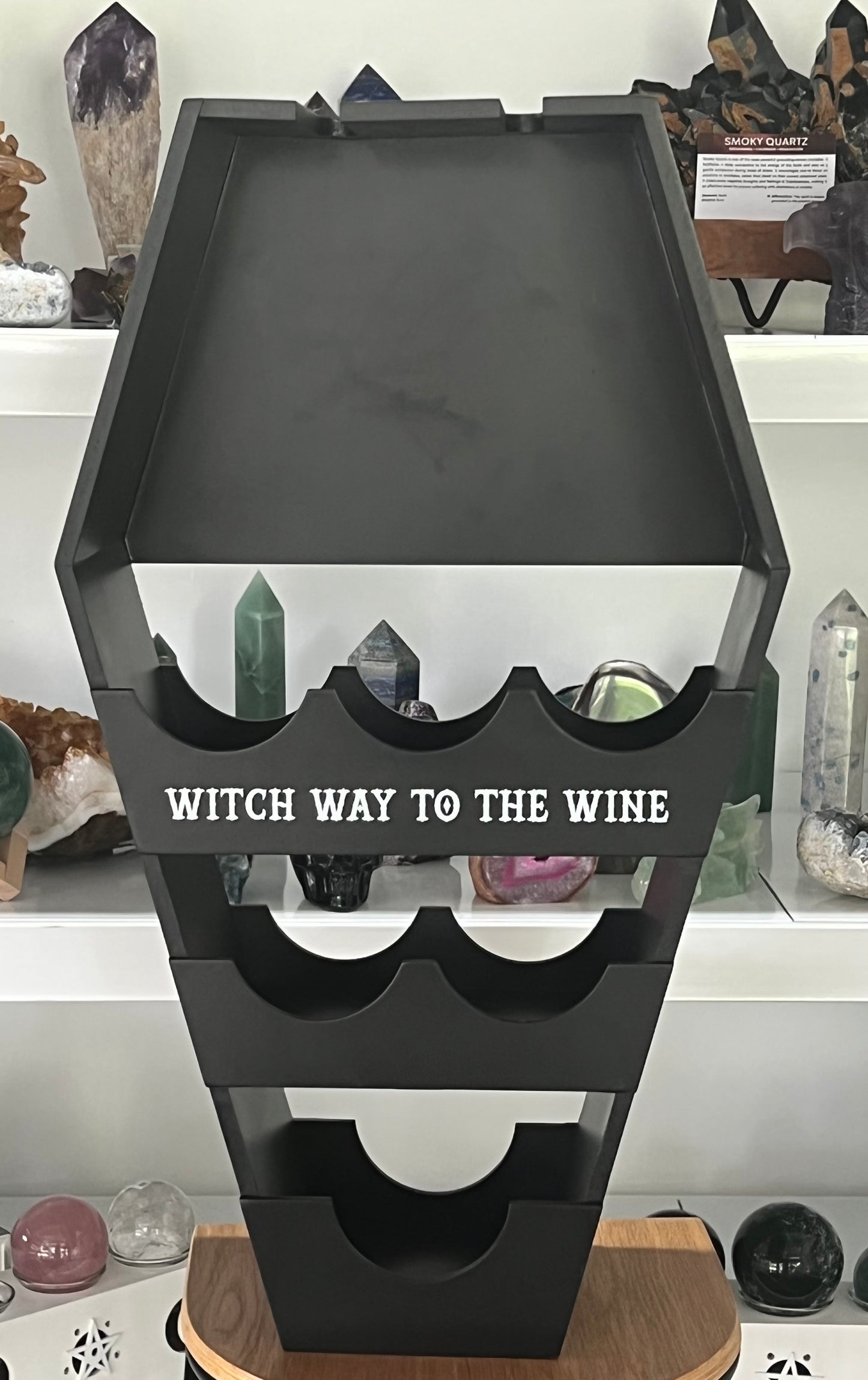 Witch Coffin Wine Shelf / Rack