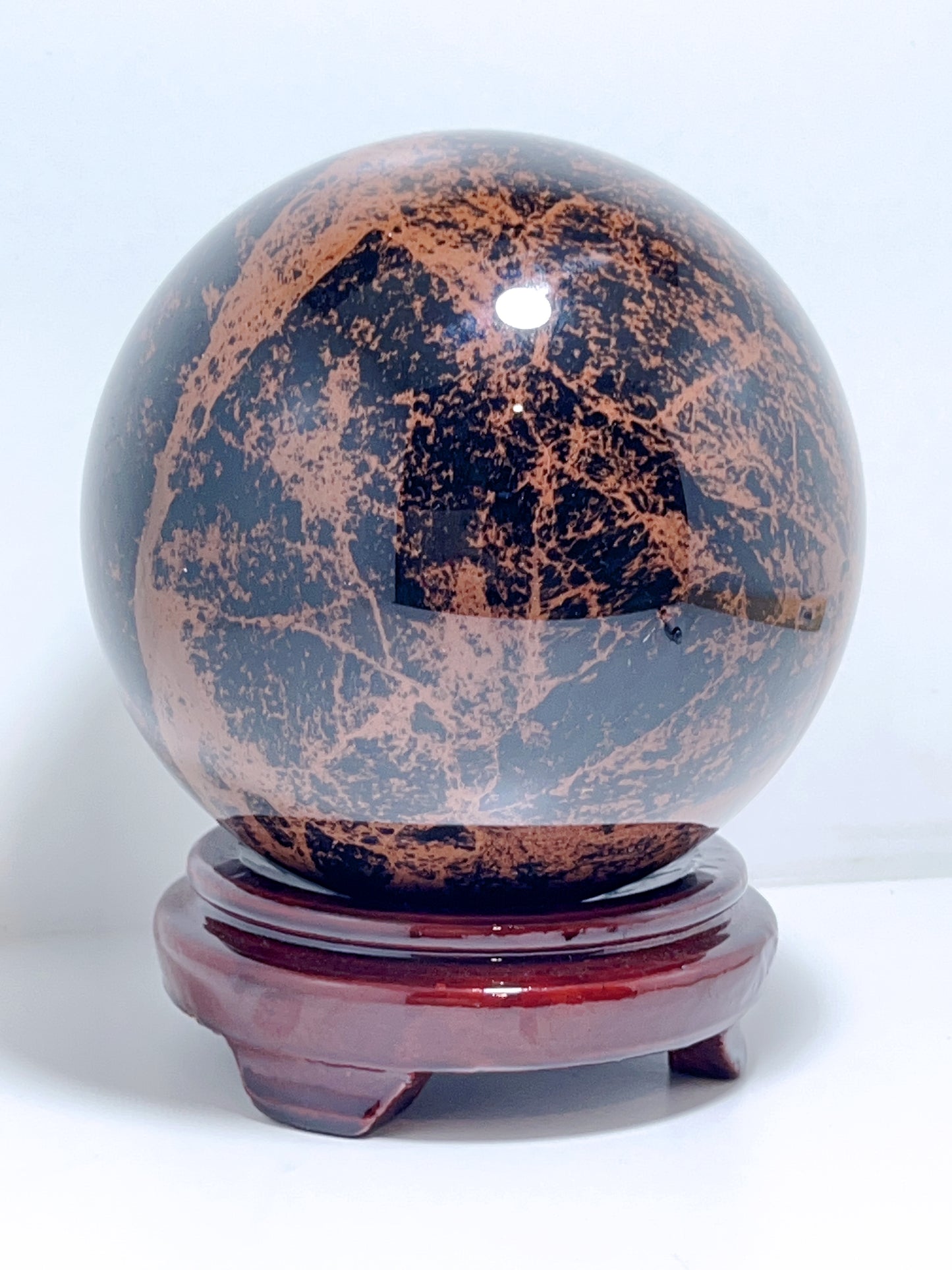 Mahogany Obsidian Sphere 3177G