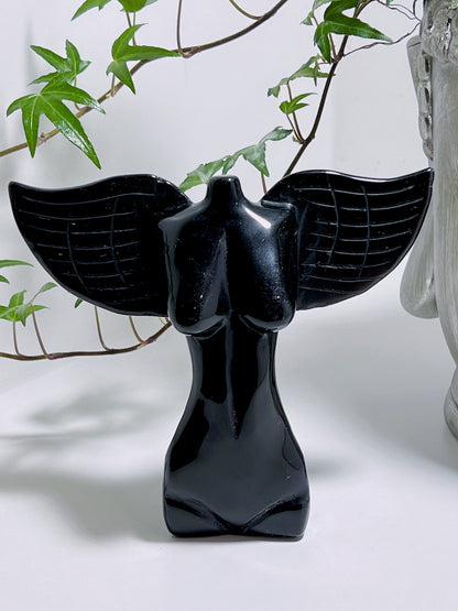 Black Obsidian Angel Body 340G