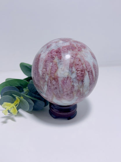 Pink Tourmaline Sphere  930G