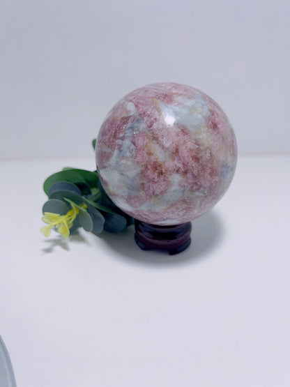 Pink Tourmaline Sphere  930G