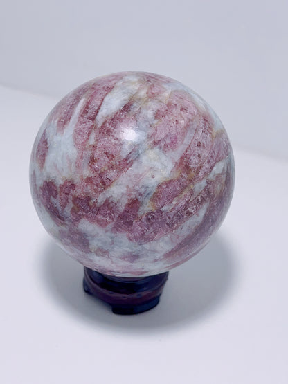 Pink Tourmaline Sphere  930G