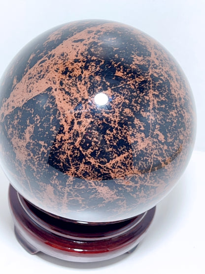 Mahogany Obsidian Sphere 3177G